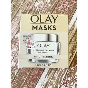 Olay Masks Overnight Gel Beauty Mask w/ Vitamin C Brightening Sleeping 1.7oz NEW